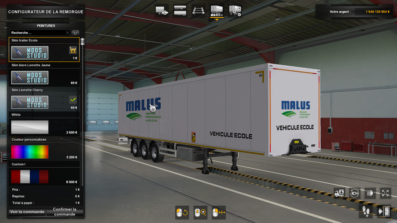 Skin trailer Vehicule Ecole